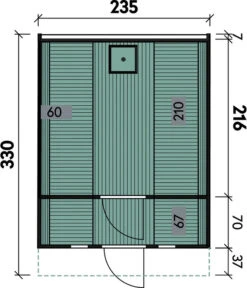 Wolff Finnhaus Saunafass 330 De Luxe Bausatz, Thermoholz, Ca. B235/H242/T330 Cm 7 Wolff Finnhaus Saunafass 330 De Luxe Bausatz, Thermoholz, Ca. B235/H242/T330 Cm -Tepro Store 6934046 WE DE 001 FinnhausSaunafass330