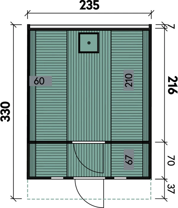 Wolff Finnhaus Saunafass 330 De Luxe Bausatz, Thermoholz, Ca. B235/H242/T330 Cm 5 Wolff Finnhaus Saunafass 330 De Luxe Bausatz, Thermoholz, Ca. B235/H242/T330 Cm – Bild 3