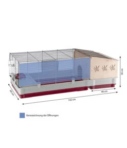 Ferplast Nagerheim Krolik 140 Plus, Ca. B142/H50/T60 Cm 20 Ferplast Nagerheim Krolik 140 Plus, Ca. B142/H50/T60 Cm -Tepro Store 6953194 WE BG 001 FerplastNagerKKrolik140plus