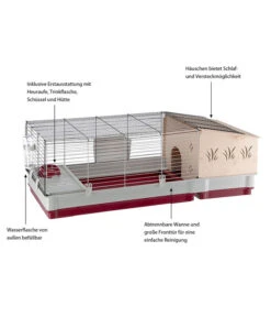 Ferplast Nagerheim Krolik 140 Plus, Ca. B142/H50/T60 Cm 19 Ferplast Nagerheim Krolik 140 Plus, Ca. B142/H50/T60 Cm -Tepro Store 6953194 WE IG 003 FerplastNagerKKrolik140plus