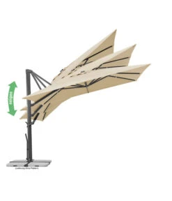 Schneider Ampelschirm Rhodos Smart, Quadratisch, Ca. B300/T300 Cm -Tepro Store 6953384 6953434 WE IG 003 SchneiderAmpelschirmRhodosSmart