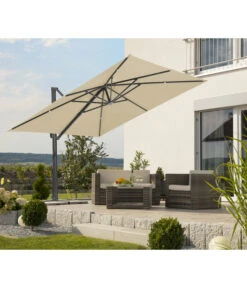 Schneider Ampelschirm Rhodos Smart, Quadratisch, Ca. B300/T300 Cm -Tepro Store 6953384 WE MO 001 SchneiderAmpelschirmRhodosSmartnatur