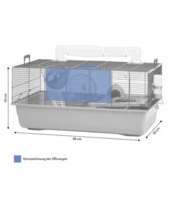 SAVIC Nagerheim Sky Metro, Blau, Ca. B80/H50/T50 Cm -Tepro Store 6980668 WE BG 001 SavicNKHamsterSky1