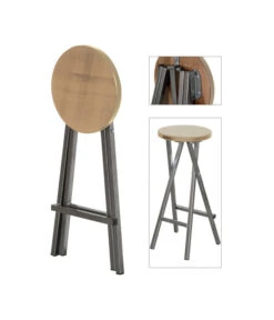 Fun Star Barhocker, Ca. H82 Cm -Tepro Store 6982896 WE DE 003 BarhockerStahlHolz