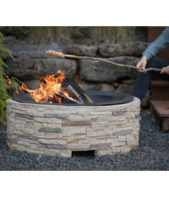 Westmann Feuerstelle, Ca. B90/H54/T90 Cm 14 Westmann Feuerstelle, Ca. B90/H54/T90 Cm -Tepro Store 6992572 WE MO 002 FeuerschaleMGitter90cm