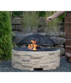 Westmann Feuerstelle, Ca. B90/H54/T90 Cm 15 Westmann Feuerstelle, Ca. B90/H54/T90 Cm -Tepro Store 6992572 WE MO 003 FeuerschaleMGitter90cm