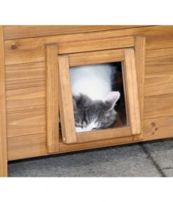 Kerbl Katzenhaus "Lodge" -Tepro Store X005476403 BildFS 001 KerblKatzenhausLodgeDetailKlappe