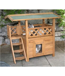 Kerbl Katzenhaus "Lodge" -Tepro Store X005476403 BildFS 001 KerblKatzenhausLodgemitKatzen